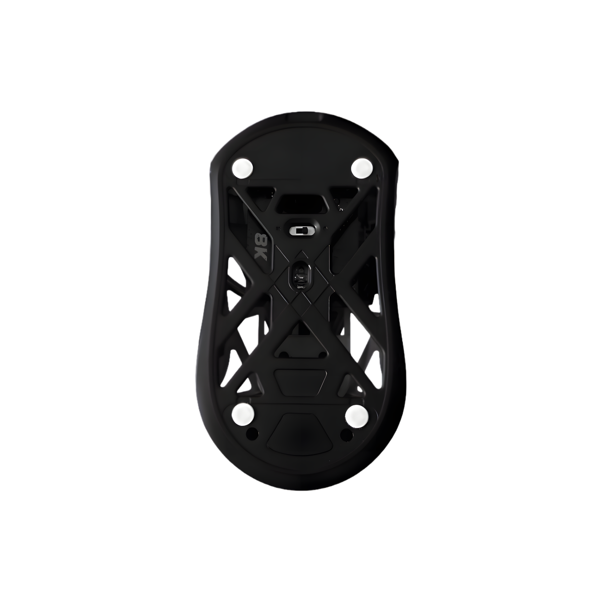 GLIDEHACK™  Mouse Skates | 40 Dots — White | UHMW - PE