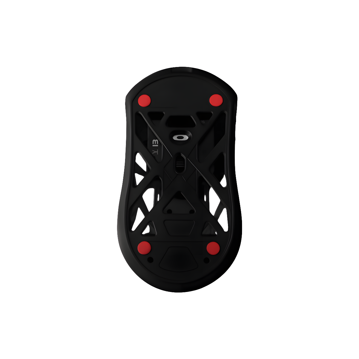 GLIDEHACK™ Mouse Skates | 40 Dots — Red | UHMW - PE