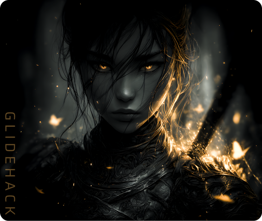 Ember Veil | Ultra Precision Glass Mousepad